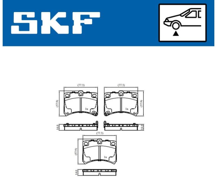Brake Pad Set, disc brake VKBP81125A - image 2