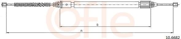 Cable Pull, parking brake 92.10.6682
