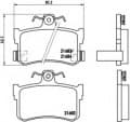 Brake Pad Set, disc brake PRIME LINE P28027