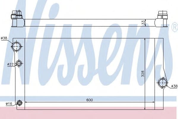 Radiator, engine cooling 60775