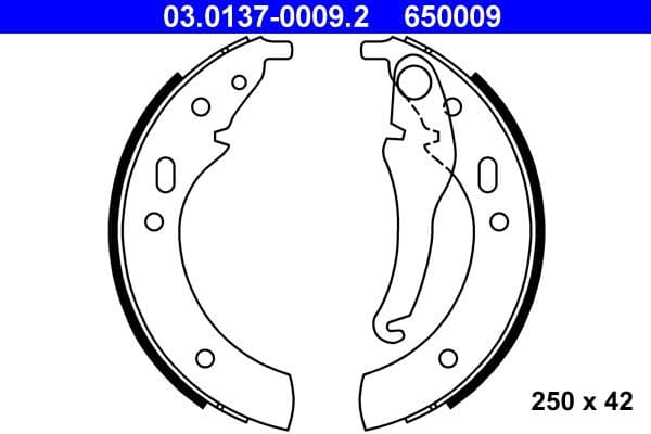 Brake Shoe Set 03.0137-0009.2