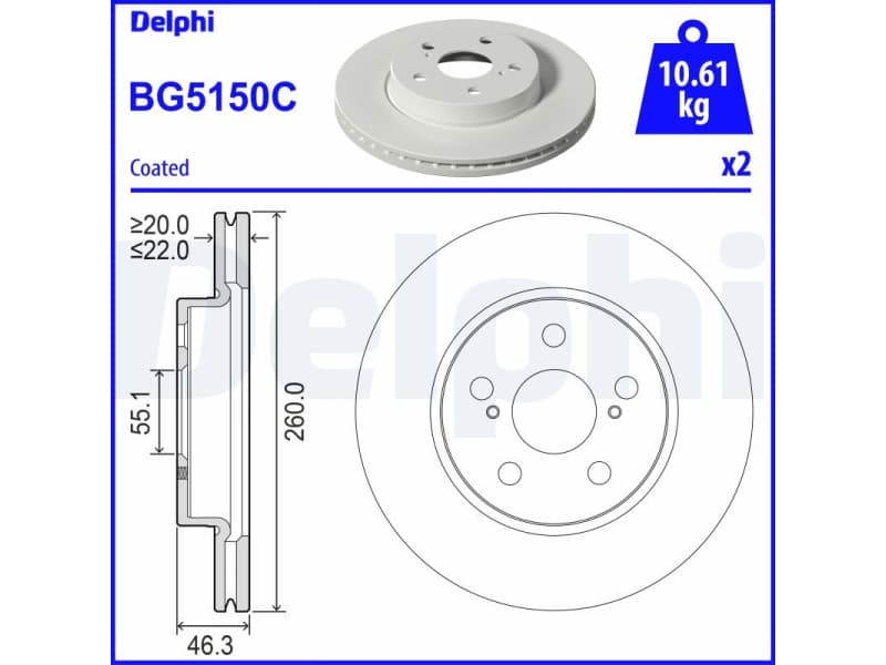 Brake Disc BG5150C