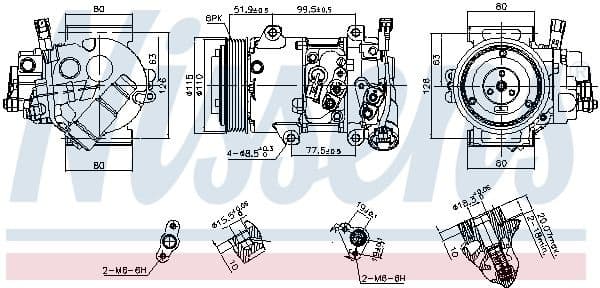 Compressor, air conditioning ** FIRST FIT ** 890809