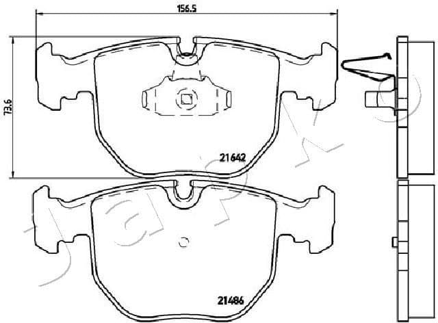 Brake Pad Set, disc brake 500121 - image 2
