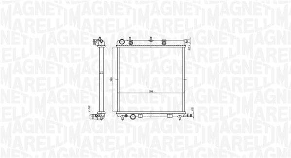 Radiator, engine cooling 350213819000