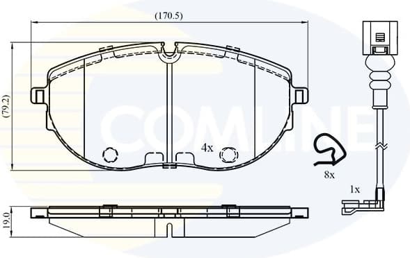 Brake pads front CBP23303