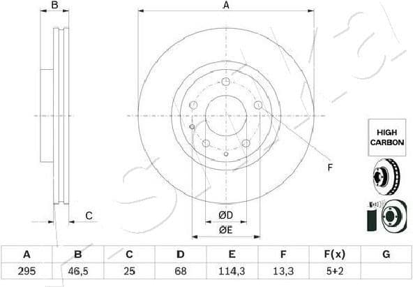 Brake Disc 60-03-369C - image 2