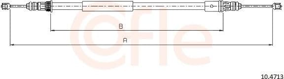 Cable Pull, parking brake 92.10.4713