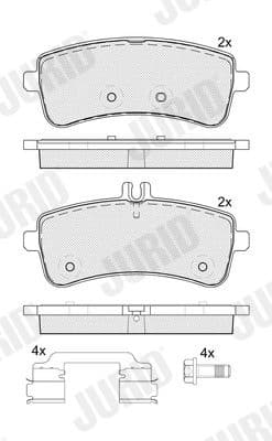 Brake Pad Set, disc brake 574101J - image 2