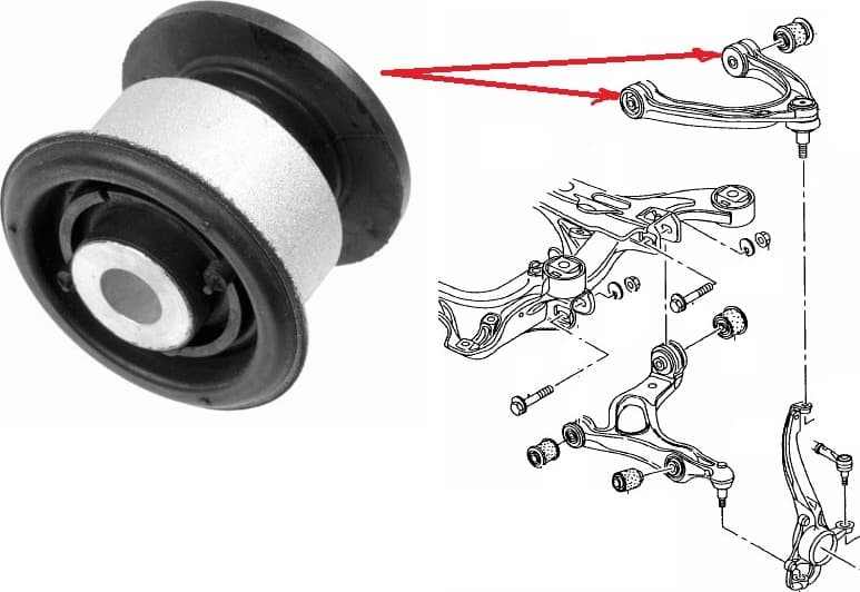 Silentblock front axle 35033 01
