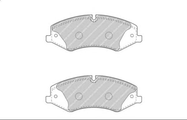 Brake pads front, Top Quality FDB4104