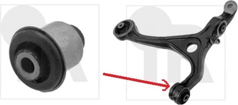 Silentblock front axle 87-06788