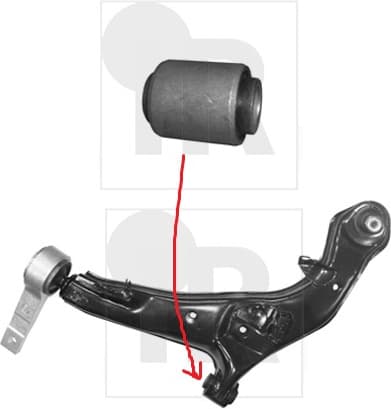 Silentblock front axle 87-04431