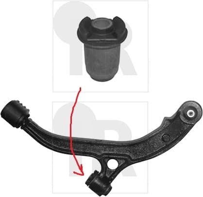 Silentblock front axle 87-05233