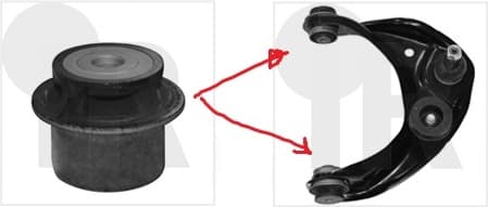 Silentblock front axle 87-08815