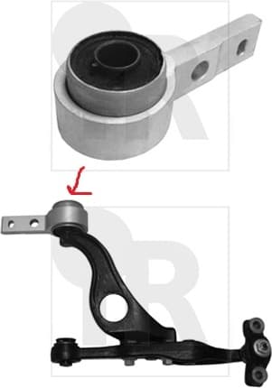 Silentblock front axle 87-06360