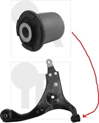 Silentblock front axle 87-08539 - image 2