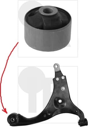 Silentblock front axle 87-01469 - image 2