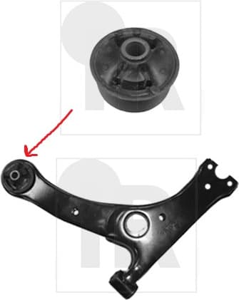 Silentblock front axle 87-01375