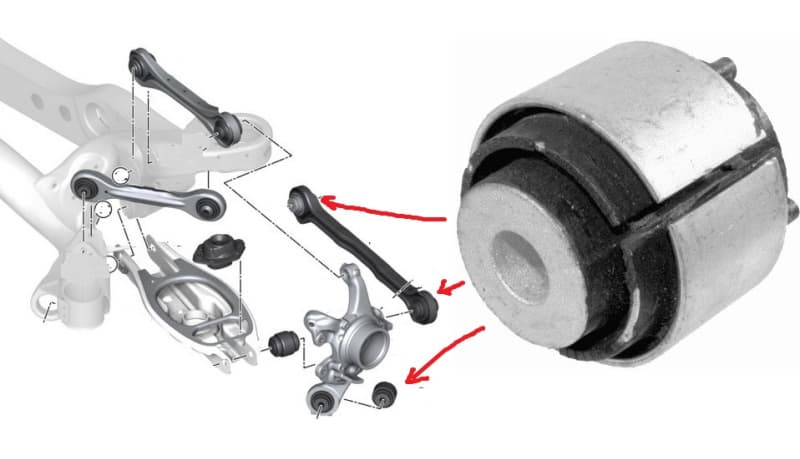 Silentblock rear axle 30582 01