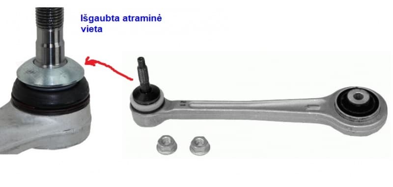 Control/Trailing Arm, wheel suspension 25855 02