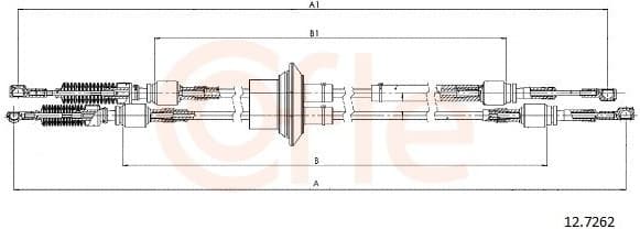 Cable Pull, manual transmission 92.12.7262