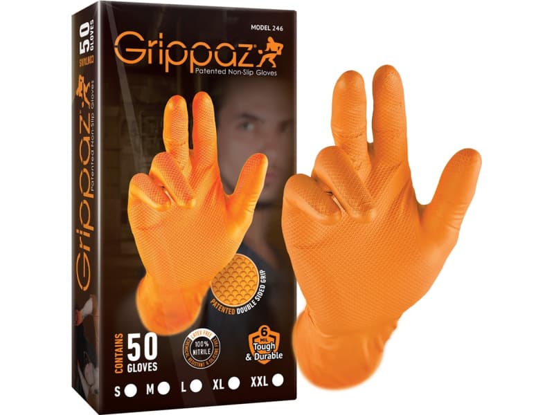 Darbinės nitrilinės pirštinės GRIPPAZ 50vnt Dydis L - GLV-GRP-O-L - image 3