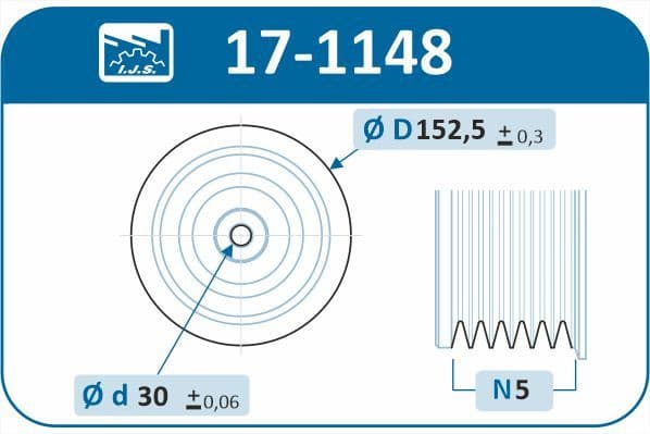 Belt Pulley, crankshaft Technology & Quality, Made in Spain 17-1148