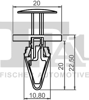 Clip, trim/protection strip 12-20007.25 - image 2