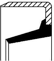 Shaft Seal, wheel hub 12017123B - image 2