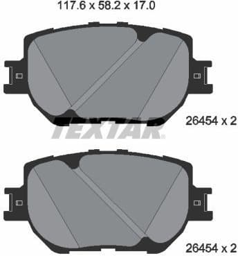 Brake Pad Set, disc brake 2645401