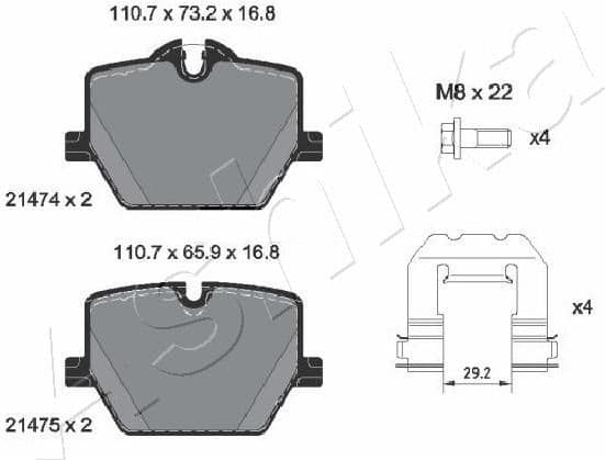 Brake Pad Set, disc brake 51-02-266 - image 2