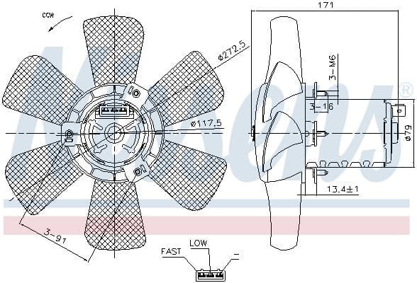 Fan, engine cooling 85809 - image 3