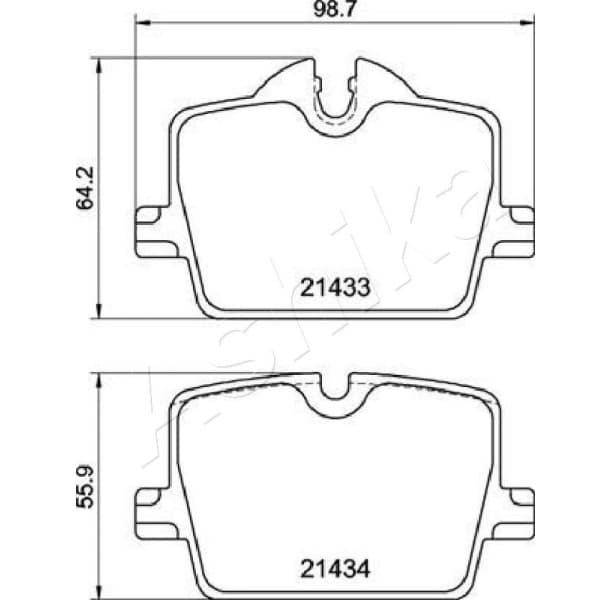 Brake Pad Set, disc brake 51-00-0123 - image 2