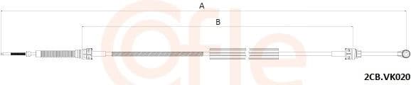 Cable Pull, manual transmission 92.2CB.VK020
