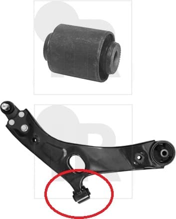 Silentblock front axle 87-06790