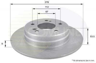 Brake disc, 1pcs REAR ADC1616