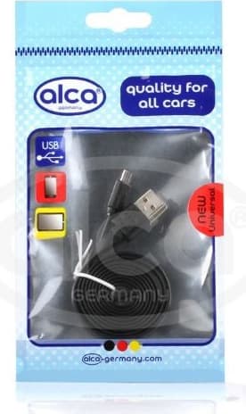 Laidas ALCA Micro USB 2.0 juodas, 100cm ilgio