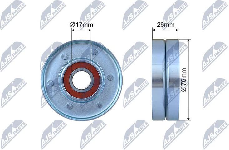 Tensioner Pulley, V-ribbed belt RNK-RE-035