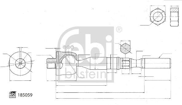 Inner Tie Rod 185059