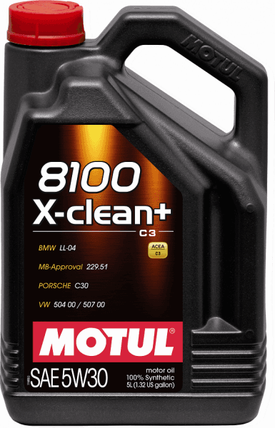 Oil variklinė MOTUL 8100 X-CLEAN+ 5W30 5L - 106377