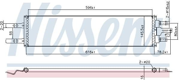 Radiator, engine cooling 606420