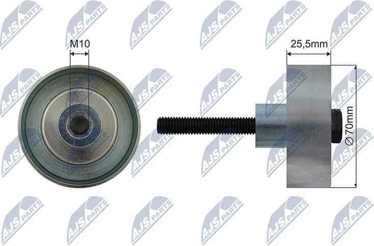 Tensioner Pulley, V-ribbed belt RNK-PL-040