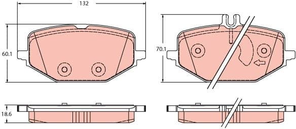 Brake Pad Set, disc brake GDB2372