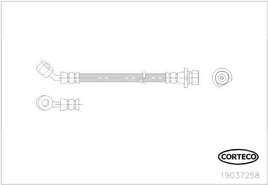 Brake Hose 19037258 - image 2
