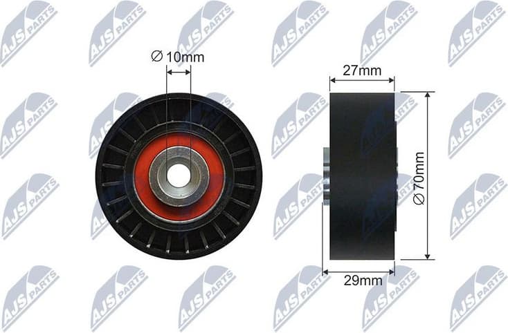Tensioner Pulley, V-ribbed belt RNK-PE-005