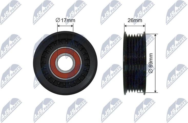 Tensioner Pulley, V-ribbed belt RNK-MZ-016