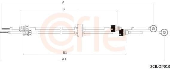 Cable Pull, manual transmission 92.2CB.OP013