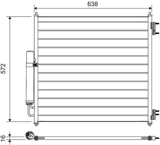 Condenser, air conditioning 814053 - image 2
