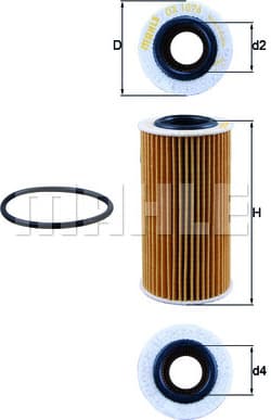 Filter oil OX1076D